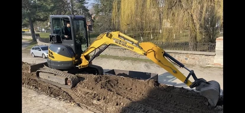 Екскаватор екскаватора міні копка траншей послуги планування