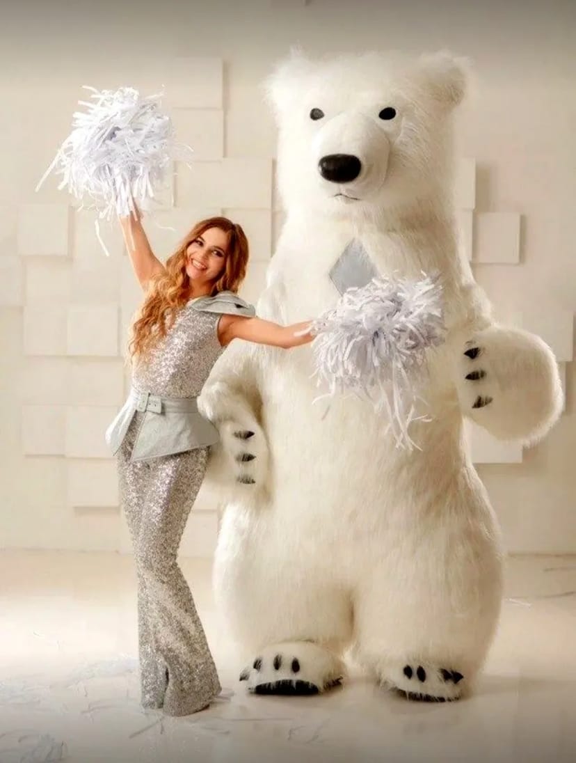 Білий ведмідь Миколаїв ростова лялька стриптиз аніматор панда лабубу