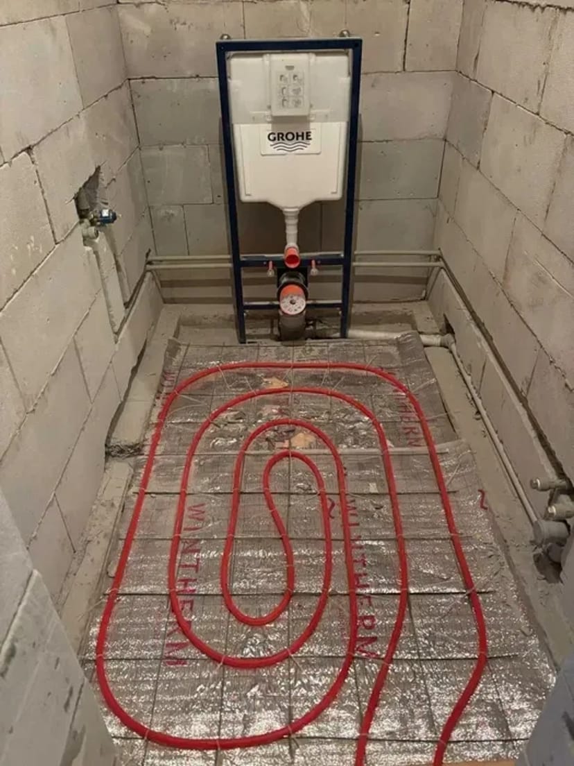 БЕЗ ПЕРЕДОПЛАТ! Монтаж теплого пола + подключение котла