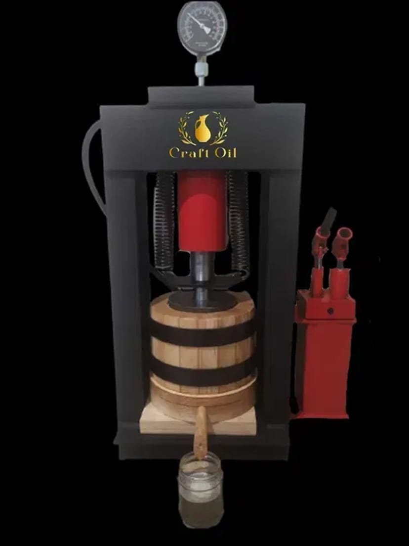 Гідравлічний маслопрес холодного віджиму олії | Прес. Діжки капролон