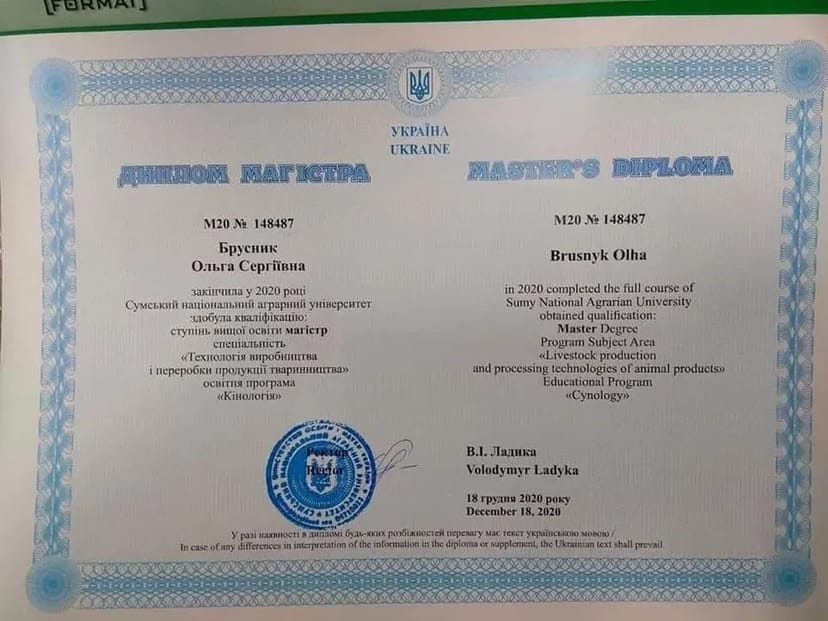 Послуги кінолога