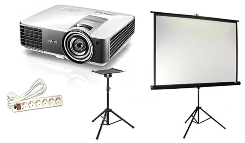 Проектор--FULL HD-(1920х1080) -5000 Люм.ЭКРАН+СТОЙКA.