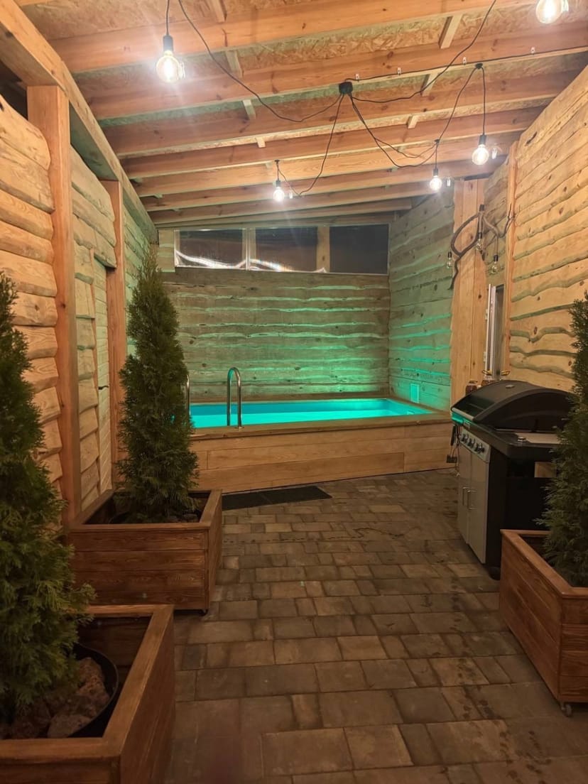 Банний комплекс «Наша-Баня», лазня на дровах, чани, холодна купіль, зони відпочинку