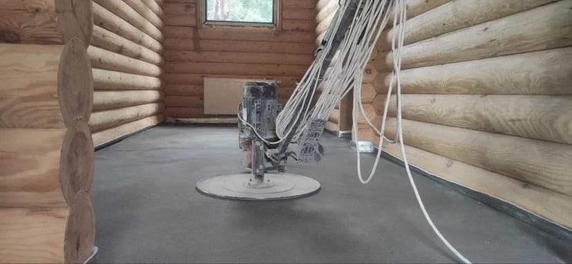 Напівсуха стяжка, стяжка підлоги, механізована стяжка в будинку, квартирі