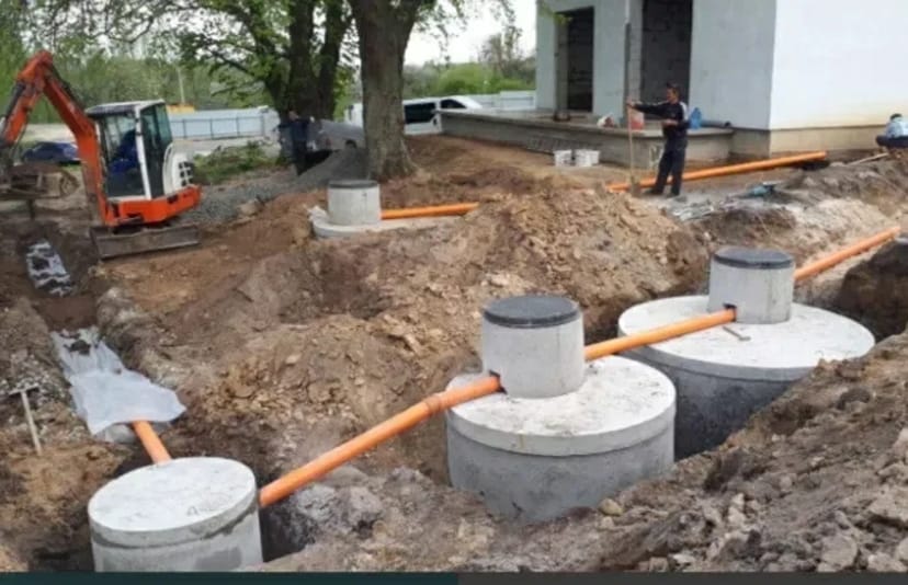 Септики,каналізація під ключ, бетонні кільця водовідведення,фундамент