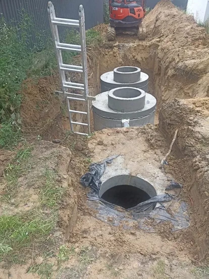 Септики,каналізація під ключ, бетонні кільця водовідведення,фундамент