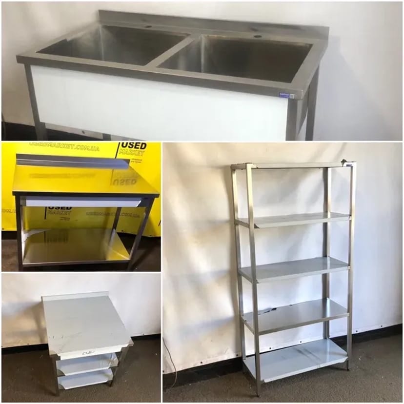 Комплекти меблів та обладнання з нержавійки