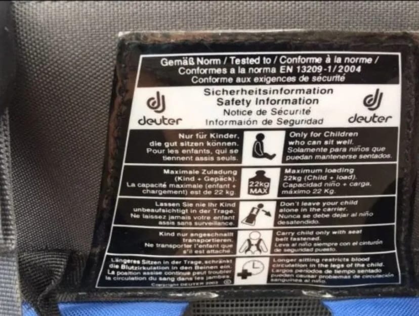 Рюкзак переноски для детей Deuter kid aircomfort