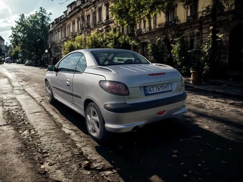 Peugeot 206 CC – автомат, бензин, кабріолет з відкидним дахом