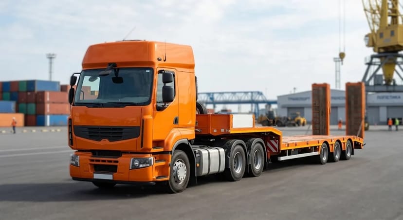 Низькорамний трал для перевезення негабаритної та важкої техніки