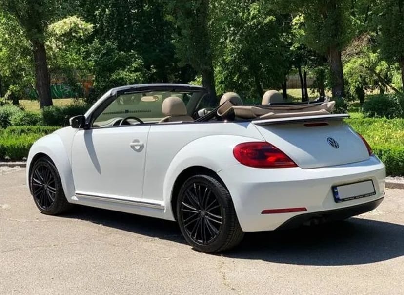 020 Кабріолет на весілля Volkswagen Beetle жук білий