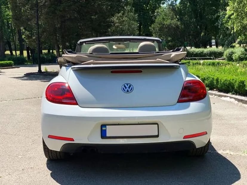 020 Кабріолет на весілля Volkswagen Beetle жук білий