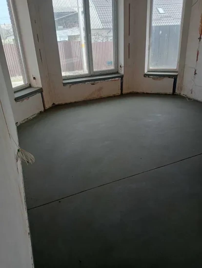 Напівсуха стяжка підлоги за 1 день, полусухая стяжка пола, заливка