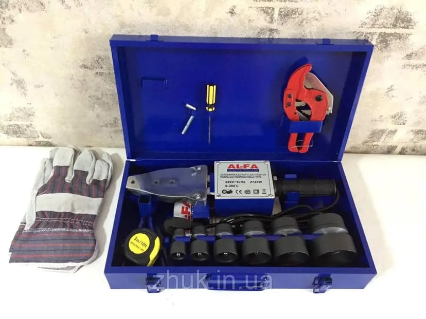 Паяльник сантехнічний з насадками 