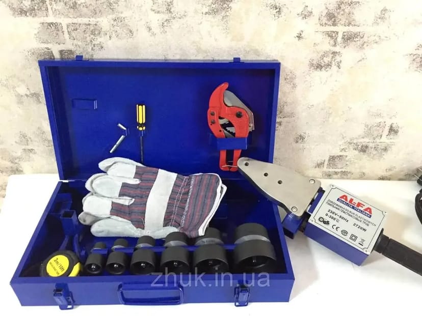 Паяльник сантехнічний з насадками 