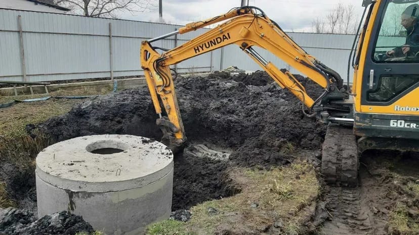 Водопровід Копання Септиків ПІД КЛЮЧ Каналізація кільця круги бетонні
