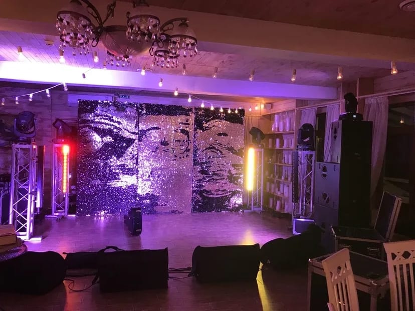 Обладнання(,звук ,світло, екрани , сцени)конференції і тд.