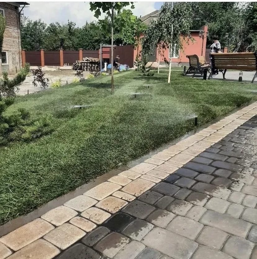 Ландшафтний дизайн/аерація/газон/рокарій/