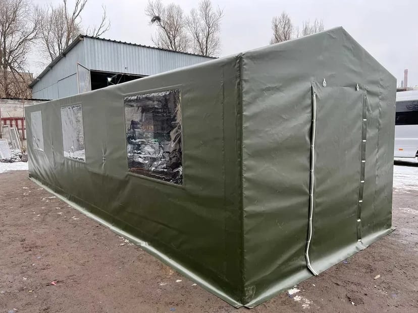 Палатка/намет ПВХ 3*9 метрів з легкозбірним металевим каркасом