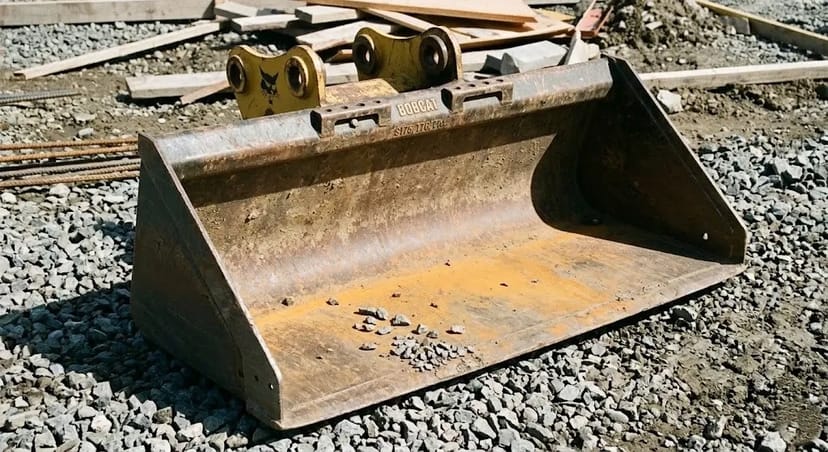 Ковш на міні-навантажувачі для піску, щебеню та ґрунту