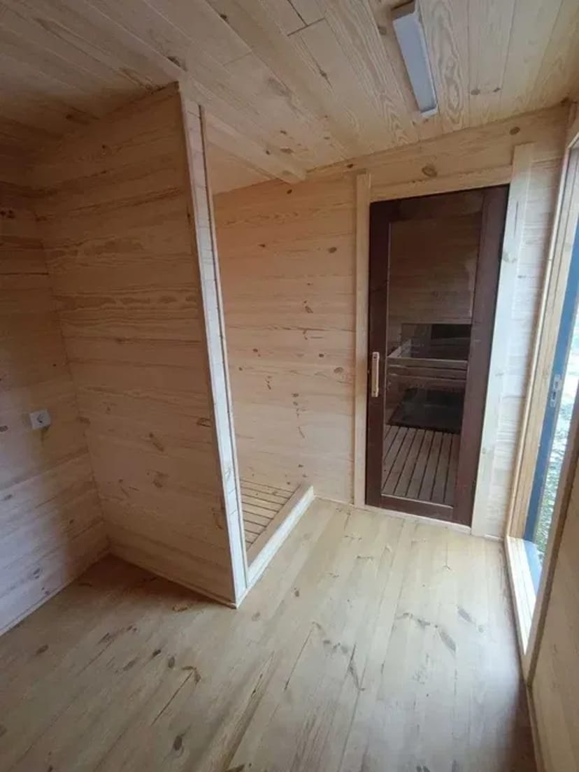 Баня прямокутна 7м*2,4м. з лежаком в кімн. відпочинку _під замовлення