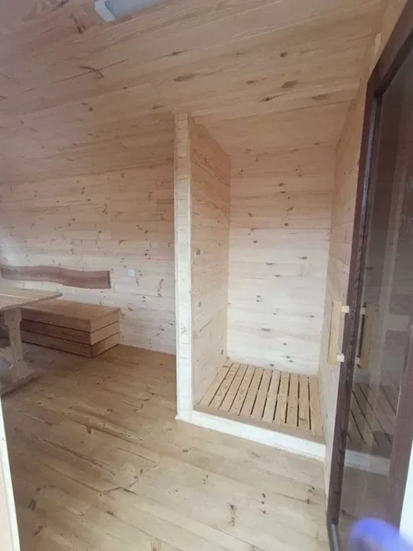 Баня прямокутна 7м*2,4м. з лежаком в кімн. відпочинку _під замовлення