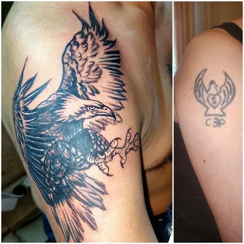 Знижка 30%. Тату. Перекриття партака, корекція старих робіт.