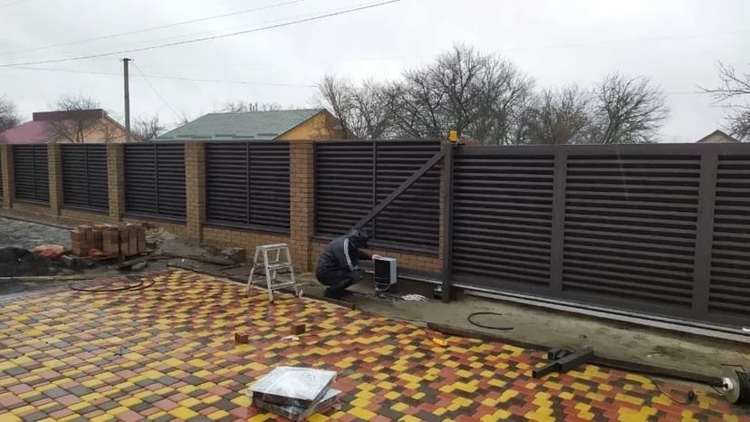 Установка паркану Жалюзі! Ворота розстібні, відкатні. Хвіртки