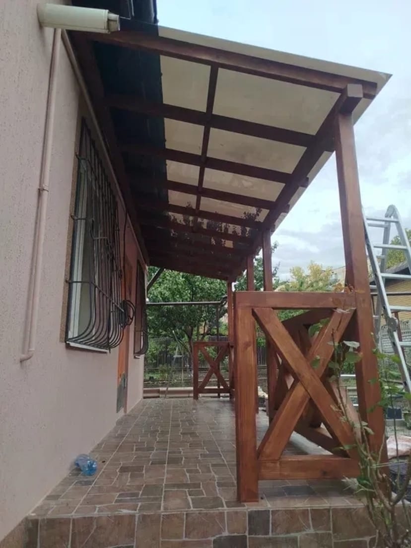 Изготовление навесов: дерево + металл. 1 000 грн .