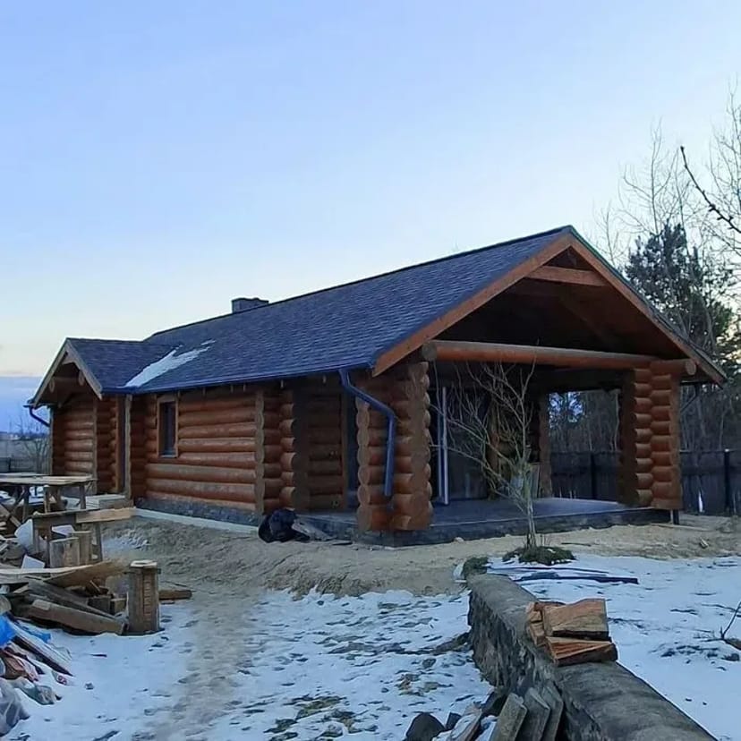Зруби під ключ. Шліфування та Конопатка зруба. Зруб баня