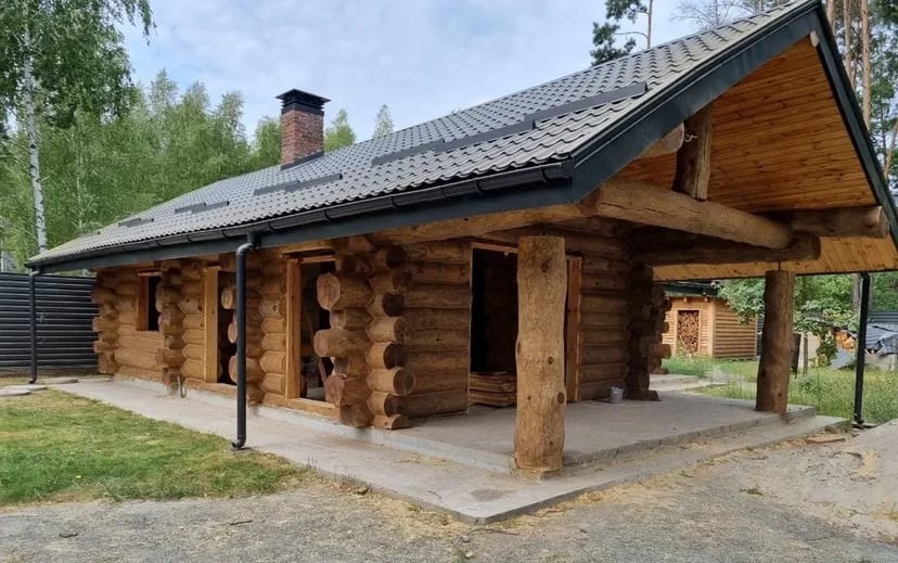 Зруби під ключ. Шліфування та Конопатка зруба. Зруб баня