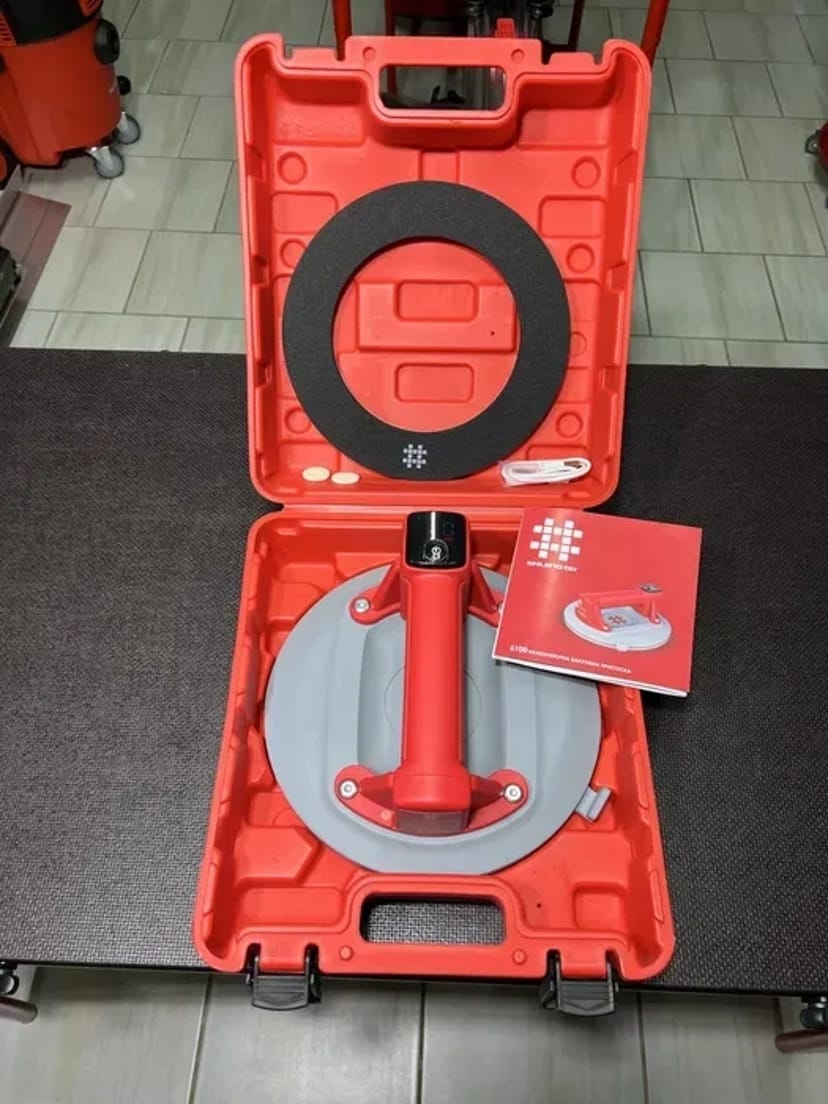 Присоска для плитки Shijing 6100 + Кільце ущільнювача Ø220мм 220кг