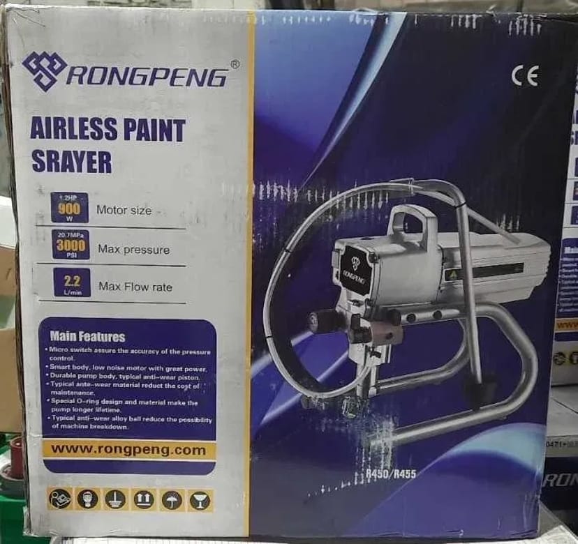 Апарат безповітряного фарбування фарбопульт Rongpeng R450