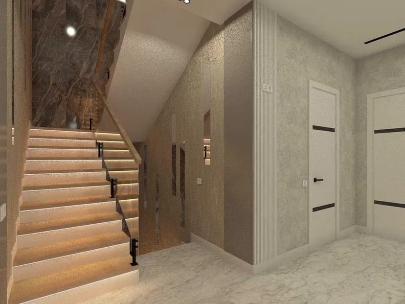 Скляні міжкімнатні перегородки, огорожі, перила, козирьки, двері