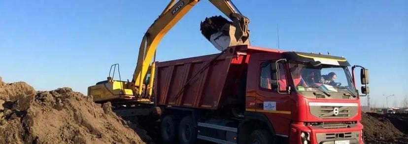 Вивіз будівельного сміття, вантажоперевезення, екскаватор, пісок, відсів