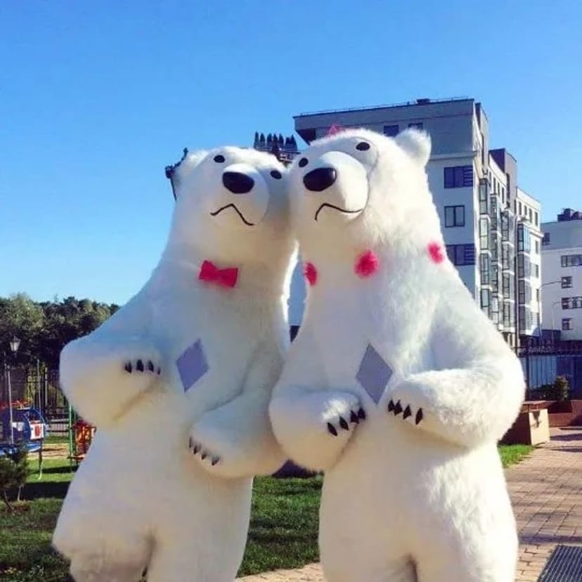 Білий ведмідь Львів ростова лялька стриптиз аніматор панда на свято.