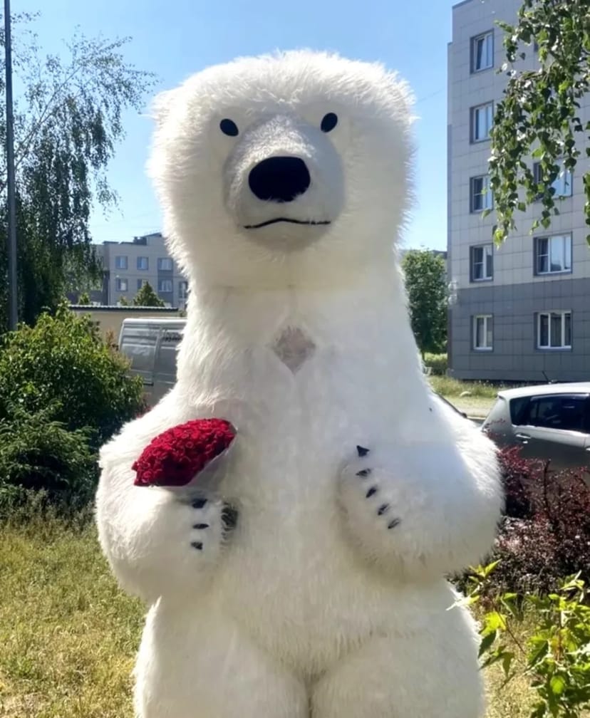 Білий ведмідь Львів ростова лялька стриптиз аніматор панда на свято.