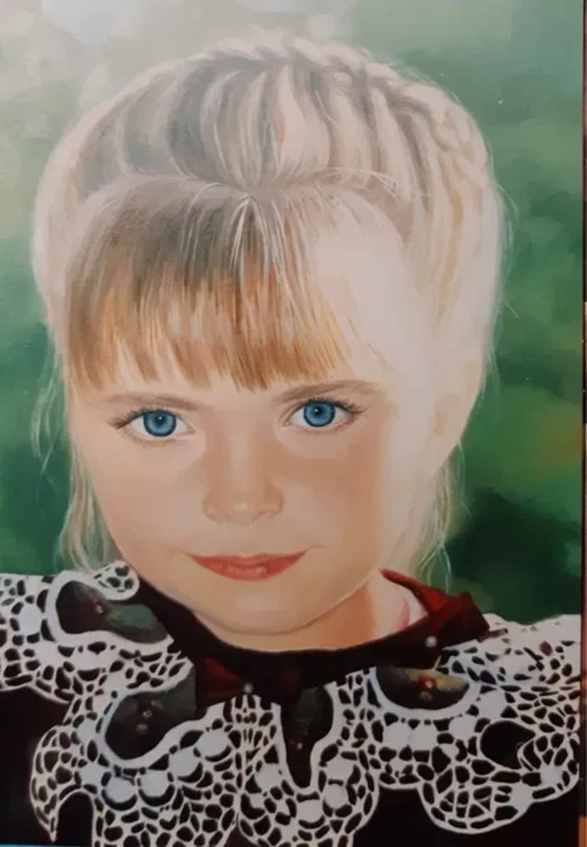Портрети дитячі, ручна праця, олія полотно