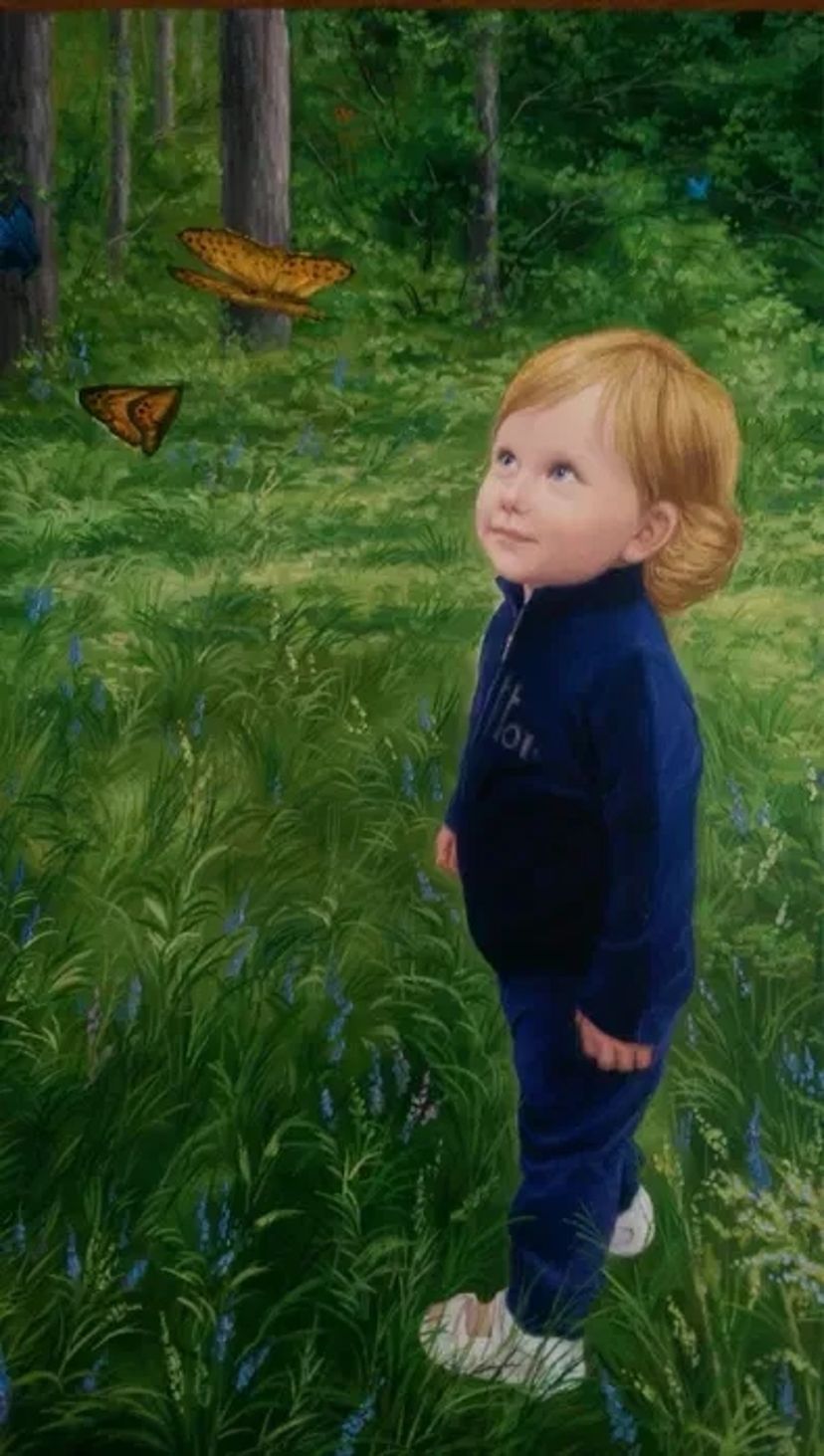 Портрети дитячі, ручна праця, олія полотно