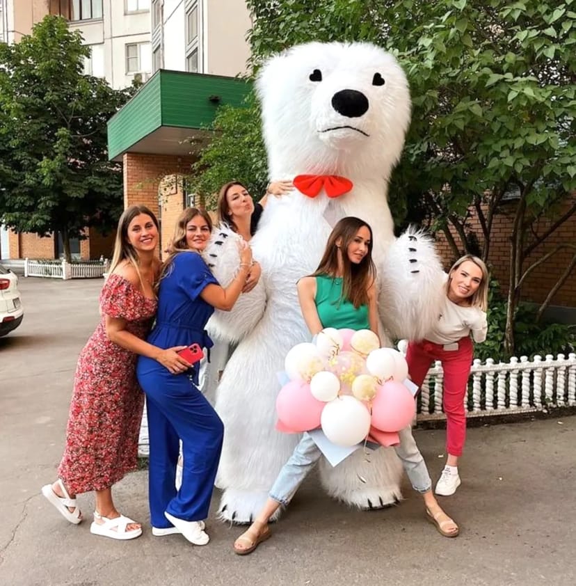 Білий ведмідь Полтава стриптиз ростова лялька аніматор панда на свято