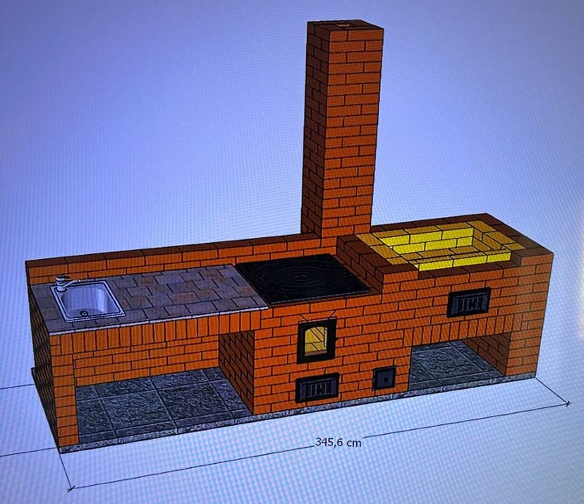 Піч камін мангал барбекю 