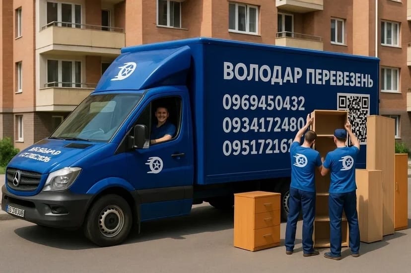 Вантажні перевезення Київ квартирний переїзд Мерседес спрінтер 3 тони