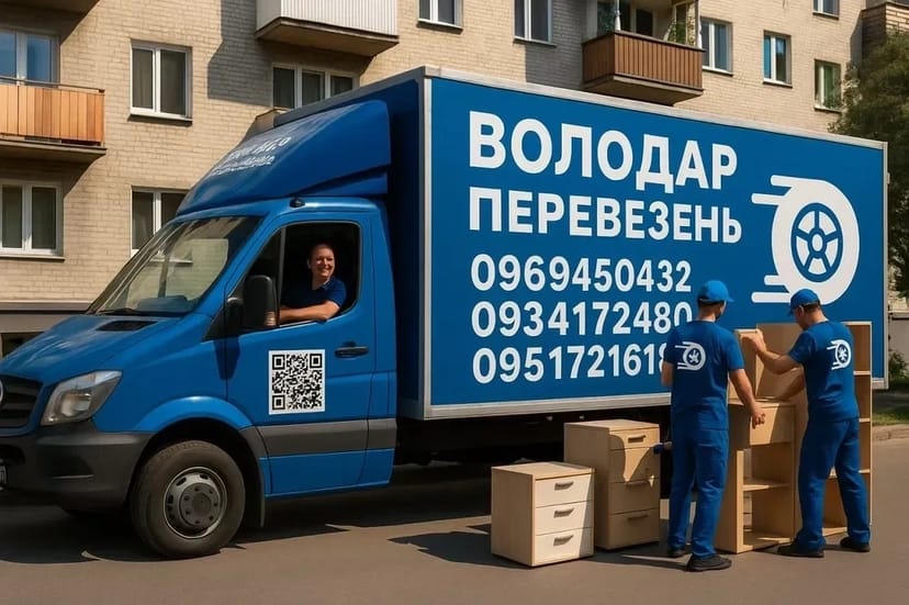 Вантажні перевезення Київ квартирний переїзд Мерседес спрінтер 3 тони