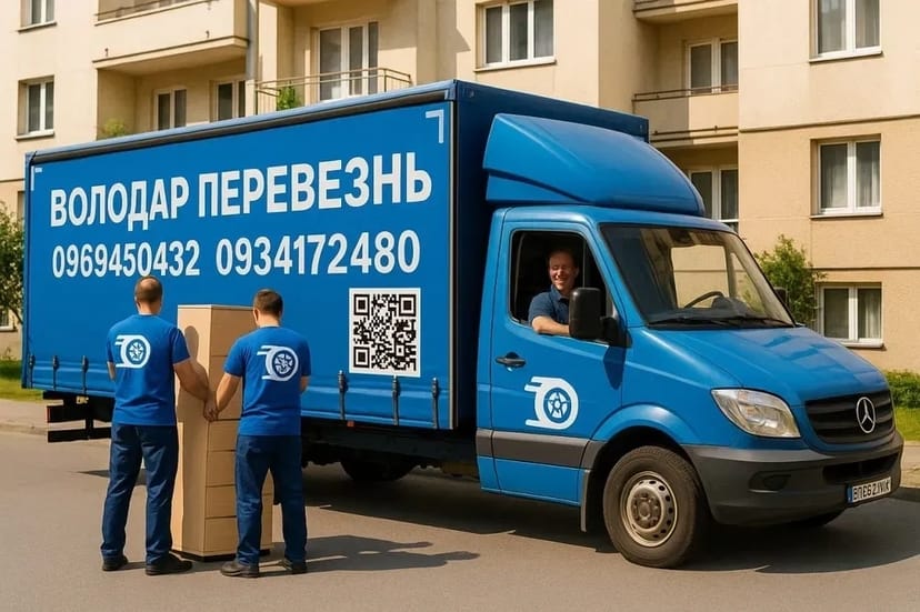 Вантажні перевезення Київ квартирний переїзд Мерседес спрінтер 3 тони