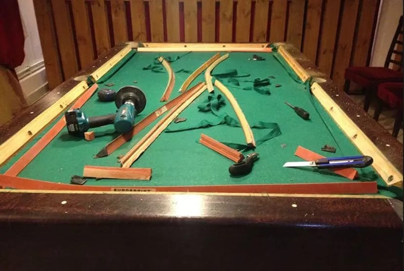 Більярдний стіл - ремонт, перетяжка, складання(від 5 000 грн.)