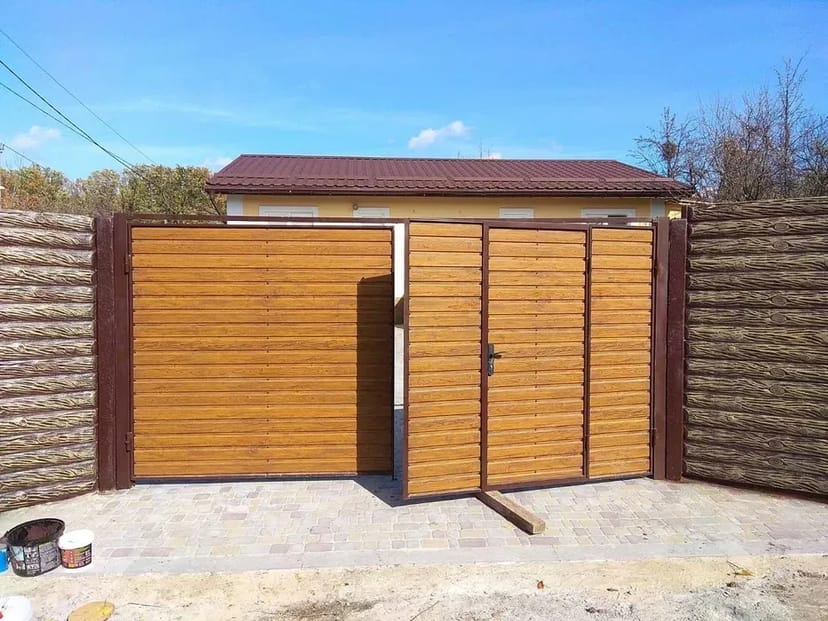 Ворота, хвіртки, європаркан, встановлення євроогорож, тротуарна плитка.