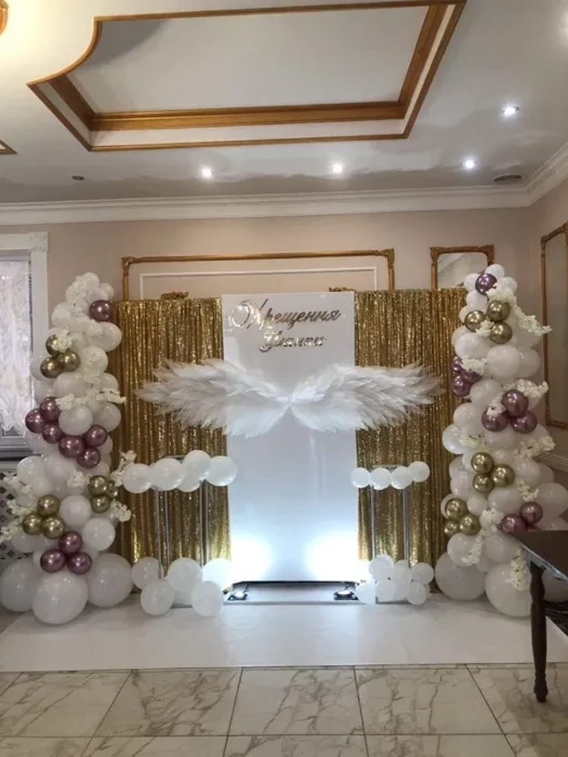 Декоровані фотозони для весілля, хрестини, ювілеїв та інших святкових подій.