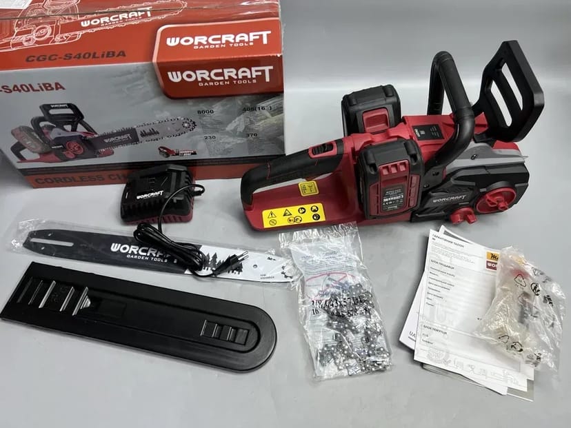 Акумуляторна безщіткова пилка ланцюгова WORCRAFT CGC-S40LiBA