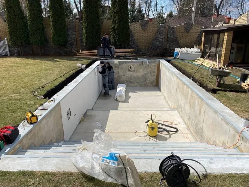 Бетонні роботи Фундамент Вимощення Армопояс Подрорна стіна