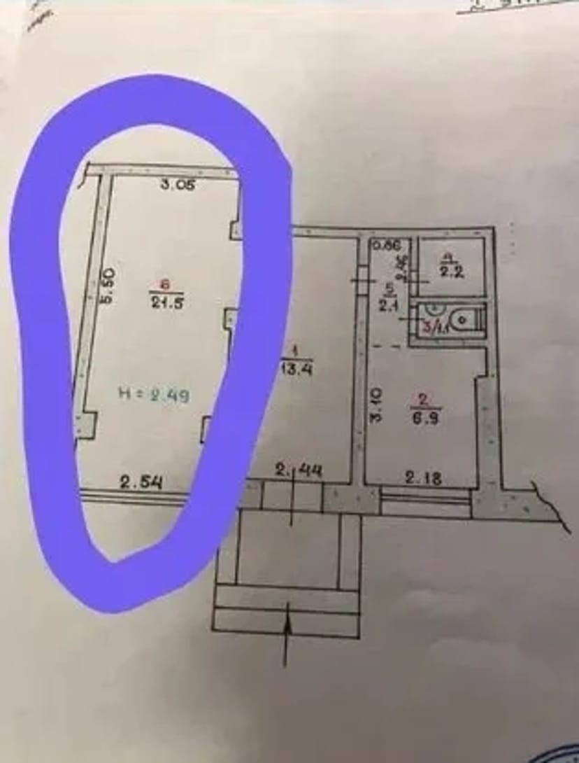 Кімната 21 квадрат